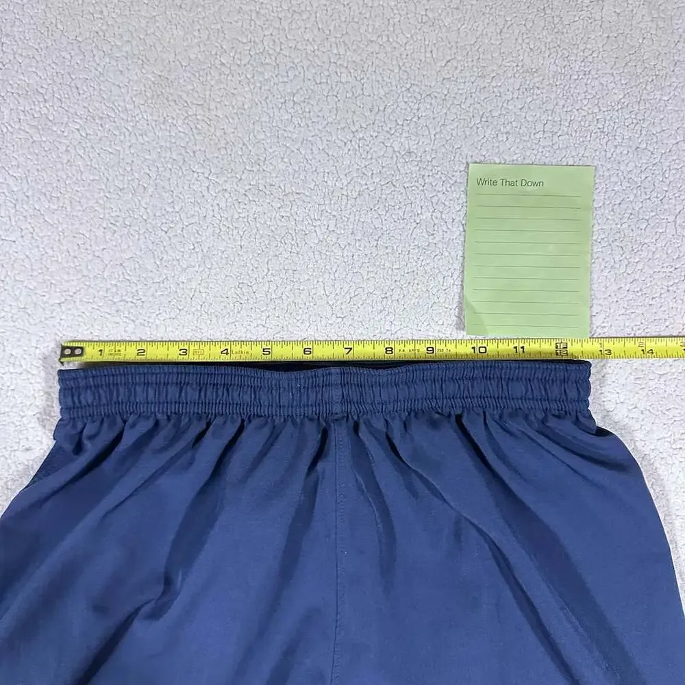 Nike Dri-FIT Womens Small Navy Blue Slim Fit Running Athletic Short Lined Swoosh